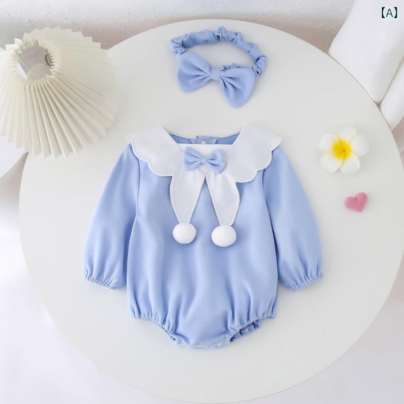 ロンパース ベビー 女の子 新生児 0歳 1歳 冬 裏起毛 厚手 暖かい 保温 防寒 カバーオール 綿 コットン 長袖 韓国風 かわいい カジュアル 普段使い 部屋着