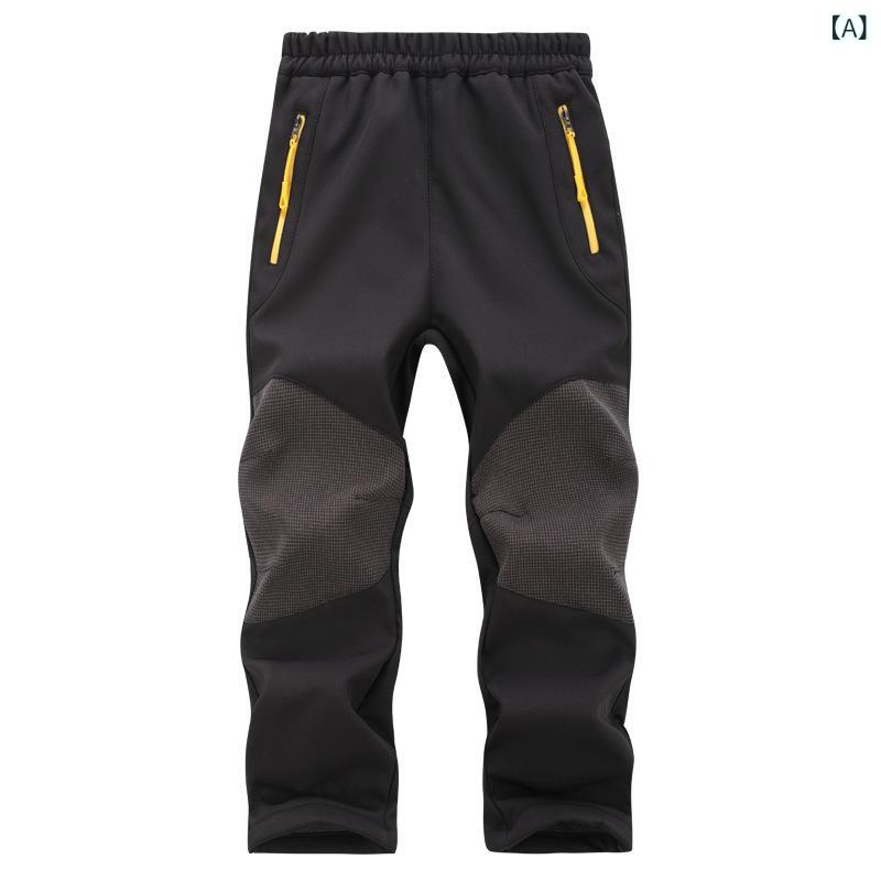 パンツ キッズ 男の子 女の子 アウトドア ソフトシェル 防水 透湿 裏起毛 保温 登山 トレッキング ハイキング キャンプ スキー スノーボード サイクリング 秋冬 ズボン