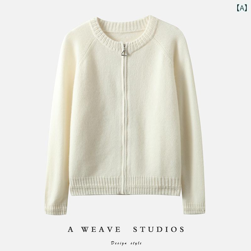 編み物 レディース カシミール 飛び切り感 ジレー ゆったり 厚地の外套大きさ ラウンド素っ首 朦々たる 長袖 分かりやすい 好いたらしいめ 通い 執務室 生あたたかい 秋冬