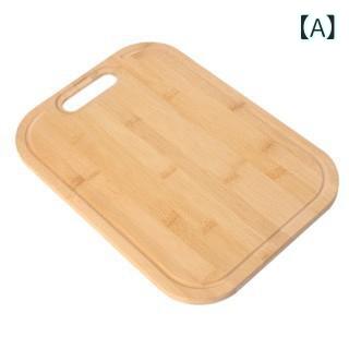 まな板 竹製 バンブー 家庭用 キッチン用品 厚みのある 肉厚 両面使用 リバーシブル 食材分類 果物 野菜 肉魚 新中式 角型 長方形 衛生的 丈夫 耐久性 調理器具｜Hanbok Home