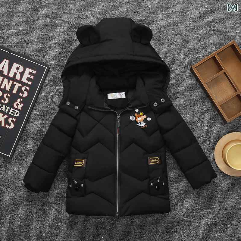 ジャケット キッズ 男の子 ベビー 中綿コート 厚手 冬物 フード付き 防寒着 暖かい カジュアルウェア 通園 通学 ポリエステルアウター