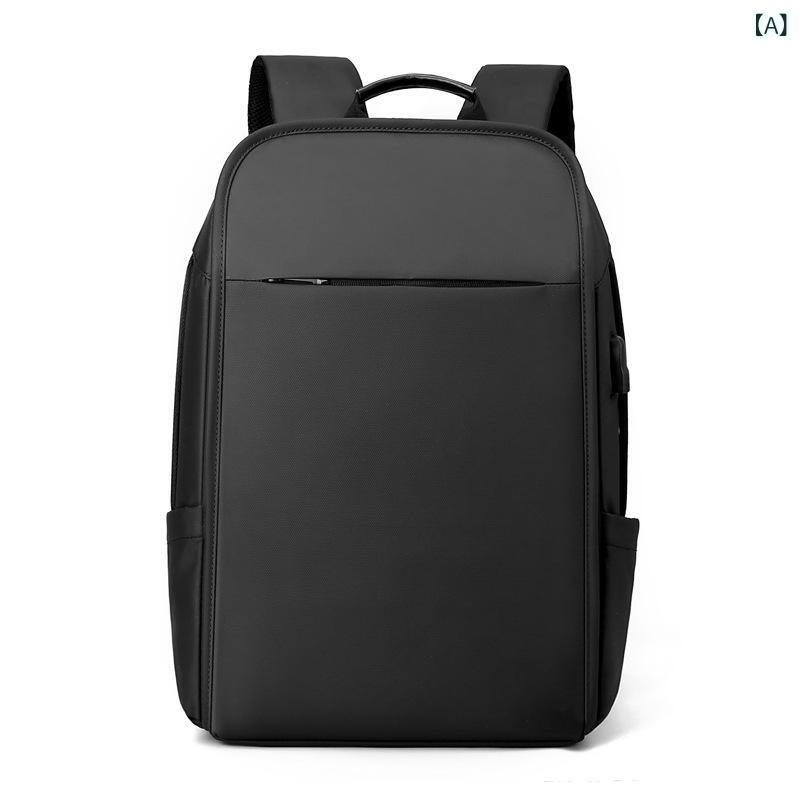 リュックサック メンズ バックパック 男性用 ビジネス 通勤 通学 USB充電ポート 15インチPC対応 大容量 オックスフォード 耐摩耗 学生 中高生 大学生 ブラック グレー ネイビー
