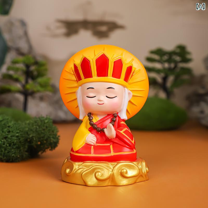 置物 西遊記 悟空 カートゥーン 樹脂製 インテリア 車飾り カーアクセサリー 縁起物 フィギュア 開運招福 金運招福 願い叶う 目標達成 祈願 オブジェ