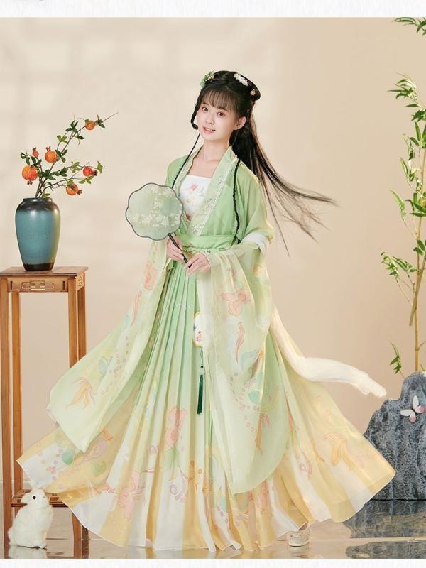 漢服 レディース 魏晋南北朝 中国風 古装 漢服スカート 和服風 民族衣装 コスプレ 舞台衣装 撮影 学生用｜Hanbok Home 8,576円