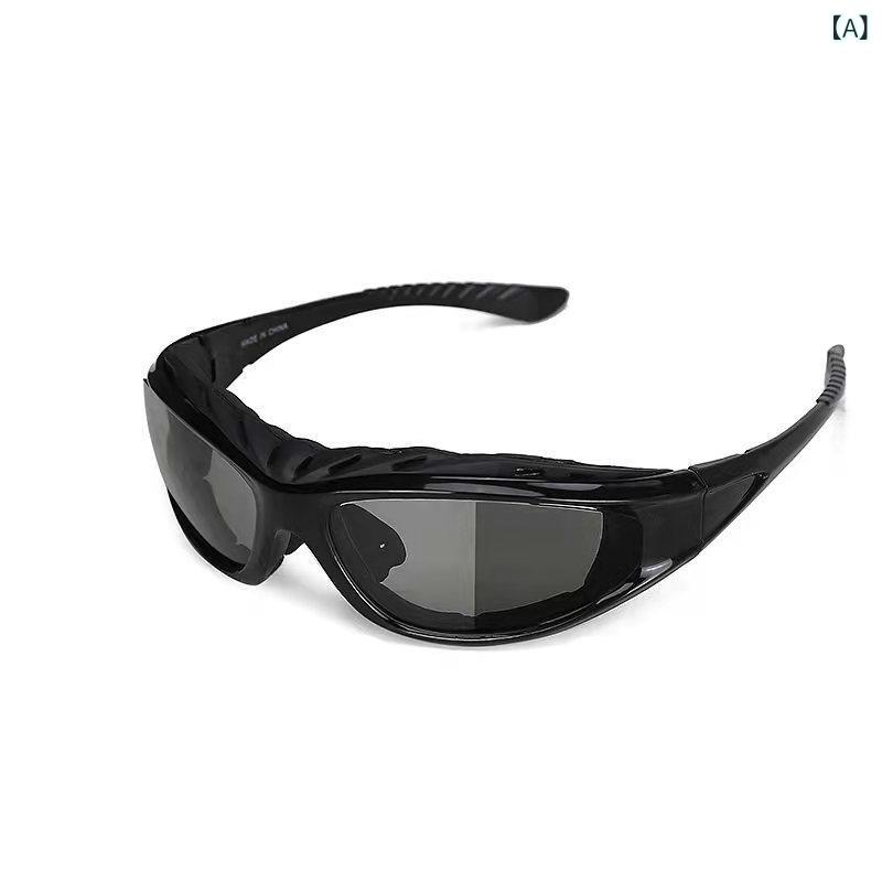 サングラス ユニセックス 男女兼用 偏光 調光 UV400カット 防風 防塵 TACレンズ オートバイ サイクリング 釣り ドライブ 夜間運転 アウトドア スポーツ 日焼け対策