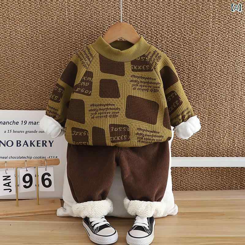 セットアップ 男の子 ベビー 裏起毛 スウェット トレーナー パンツ 厚手 暖かい 柔らか コットン 長袖 長ズボン キャラクター柄 秋冬 カジュアル かわいい おしゃれ 普段使い 部屋着 通園着