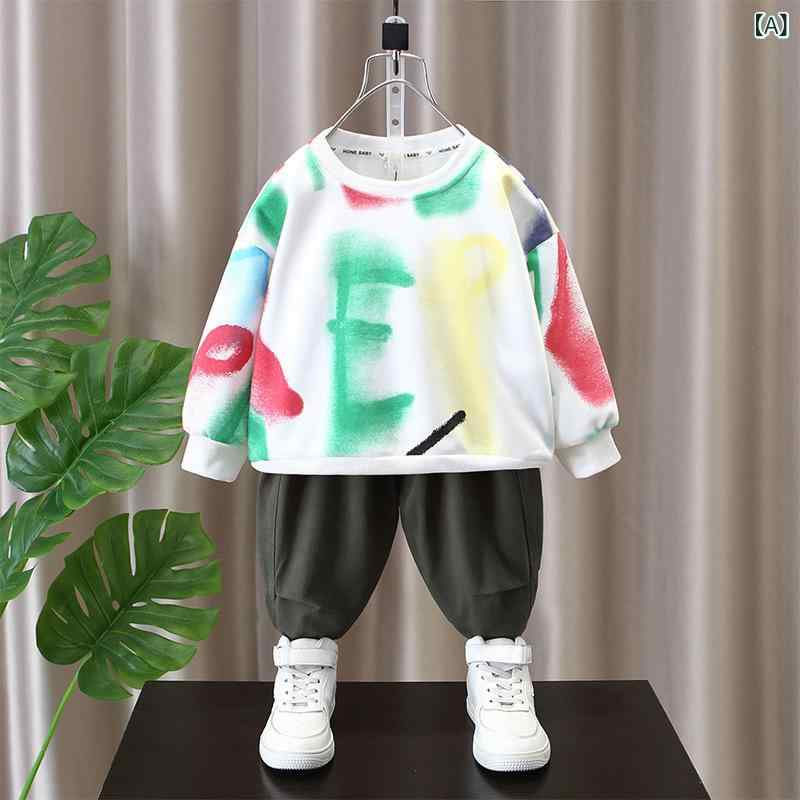 キッズ セットアップ 男の子 子供服 春秋 長袖 スウェット トレーナー ハーフパンツ 綿 コットン 吸汗速乾 スポーティ 通気性 快適 普段使い カジュアル