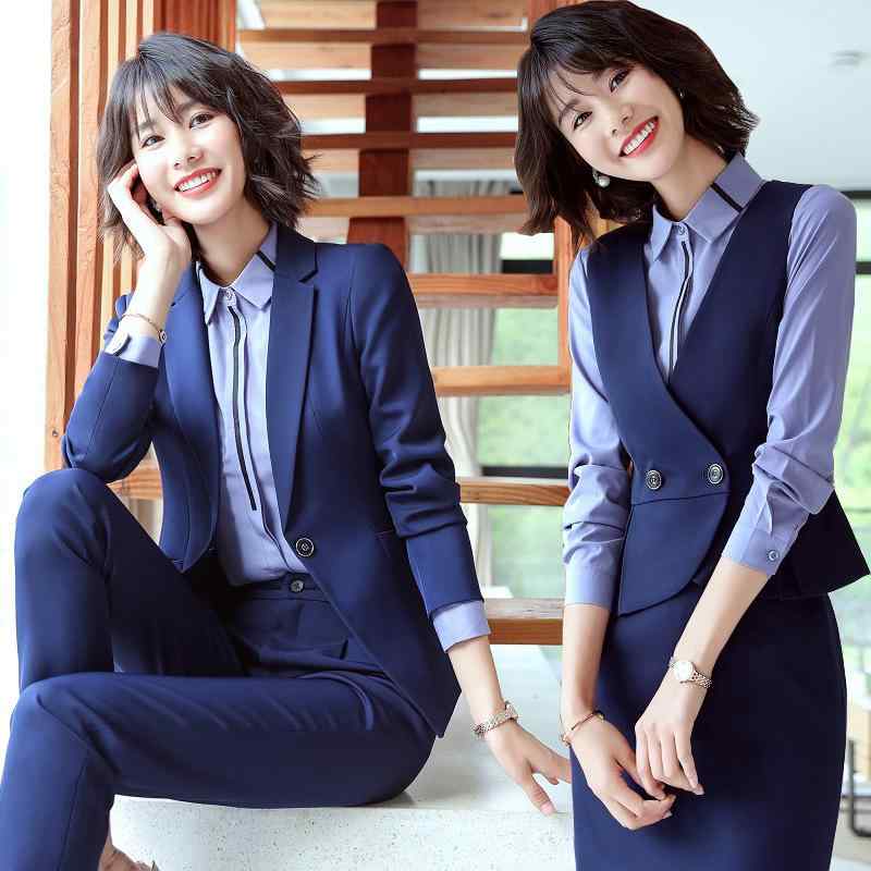 セットアップ レディース 秋冬 ビジネススーツ オフィス 通勤 フォーマル OL 接客 事務 制服 スリムフィット ポリエステル ストレッチ ブラック ネイビー 4,115円