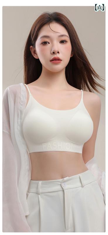 ブラジャー レディース 女性用 シームレス ノンワイヤー ホックなし 寄せ上げ プッシュアップ 脇高 脇肉すっきり 美背 補正ブラ フルカップ 薄手カップ 快適 通気性 柔らか素材 ファンデーションカラー 白Tに響かない