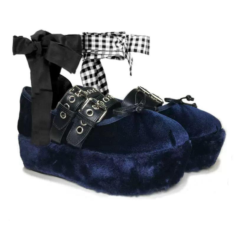 ブーツ レディース 女性用 厚底 プラットフォーム ポインテッドトゥ 超ハイヒール バックル ストラップ ミドルカット ダーク ロリータ パンク ゴスロリ コスプレ PUレザー 無地 欧米スタイル｜Hanbok Home