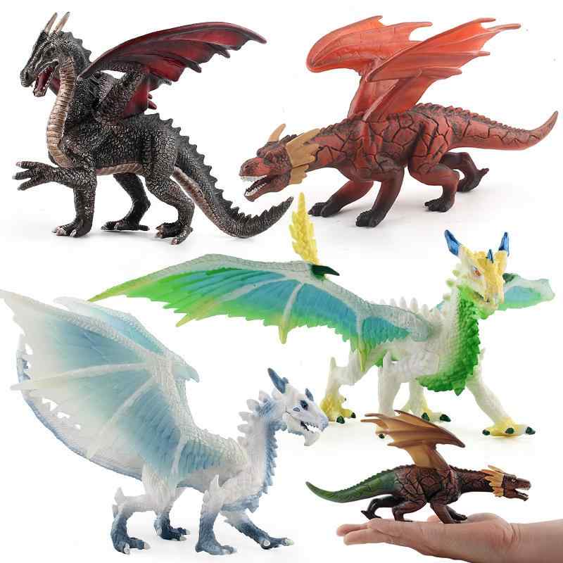 フィギュア キッズ 子供用 幼児向け リアル 精巧 魔獣 幻獣 モンスター ドラゴン 恐竜 動物 火炎 氷雪 模型 おもちゃ 知育玩具 ディスプレイ コレクション インテリア