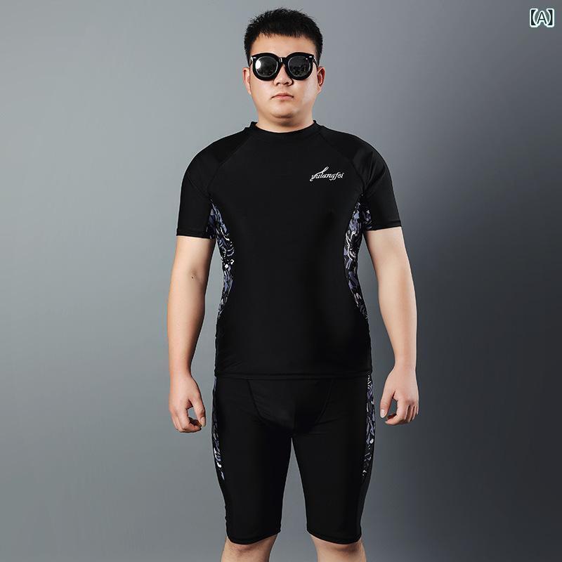 水着 メンズ トレーニング スイムウェア セパレート 大きいサイズ 5分丈 スイムパンツ ラッシュガード UVカット 速乾 迷彩柄 ビーチ 海水浴 プール ジム フィットネス スポーツウェア 春夏