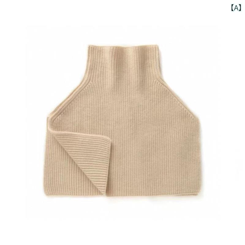 肩かけ レディース 秋冬 カシミール 編み物 ティーシャツ ノースリーブ より良い ジレ 袈裟 えり巻き 保温 肩首ウォーマー 白いこと 赤いこと 黒いこと