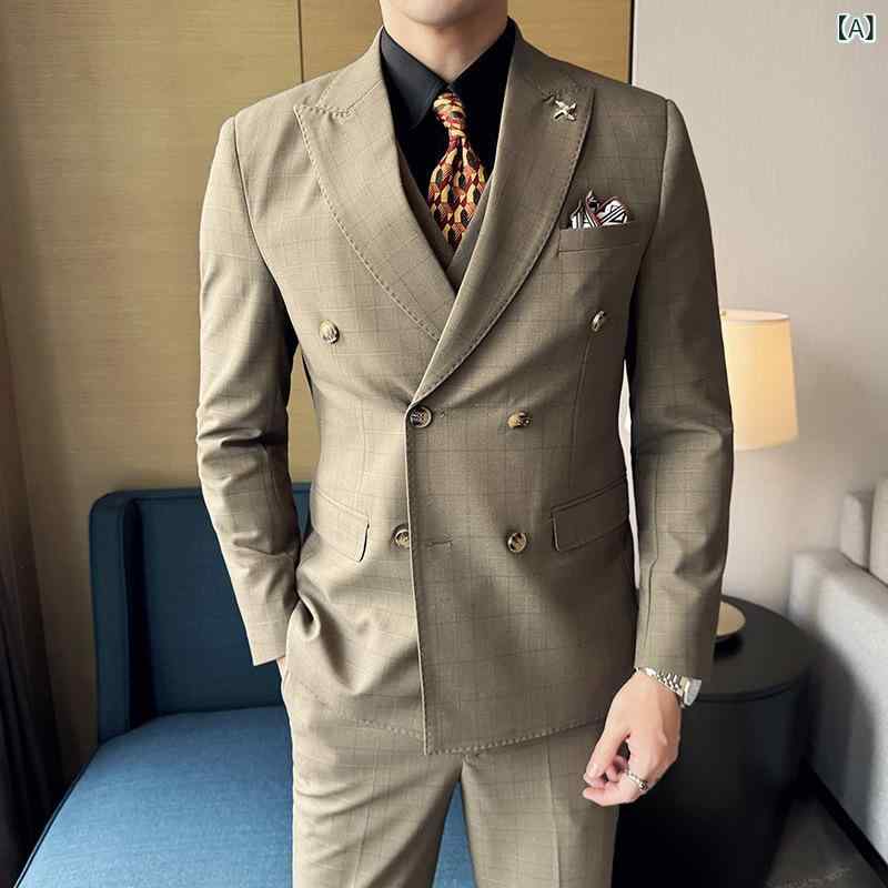 背広 メンズ 成人男性用 フォーマル ダブル乳ぶさ ピークドラペル スリー天下太平 花むこ 御芽出度 交歓会 進行係り者 礼服 儀式用背広 商行為 執務室 通い はいり込む式 卒式 告げ知らせる会 綿混 防シワ か細い填まる 緑であること 年月