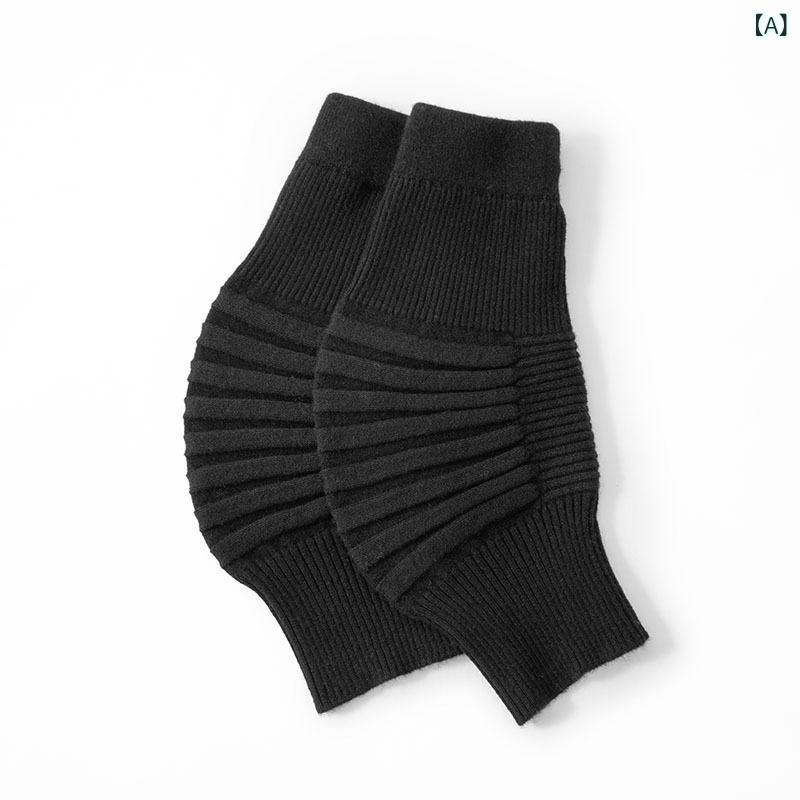 膝愛読者 男女兼用 カシミール  純カシミール 朦朦たる 伸縮性 保温 上滑り打ち切り 冷ややかさ打つ手 蝶つがい防御すること 運動競技 普段使い走り レッグウォーマー 秋冬用