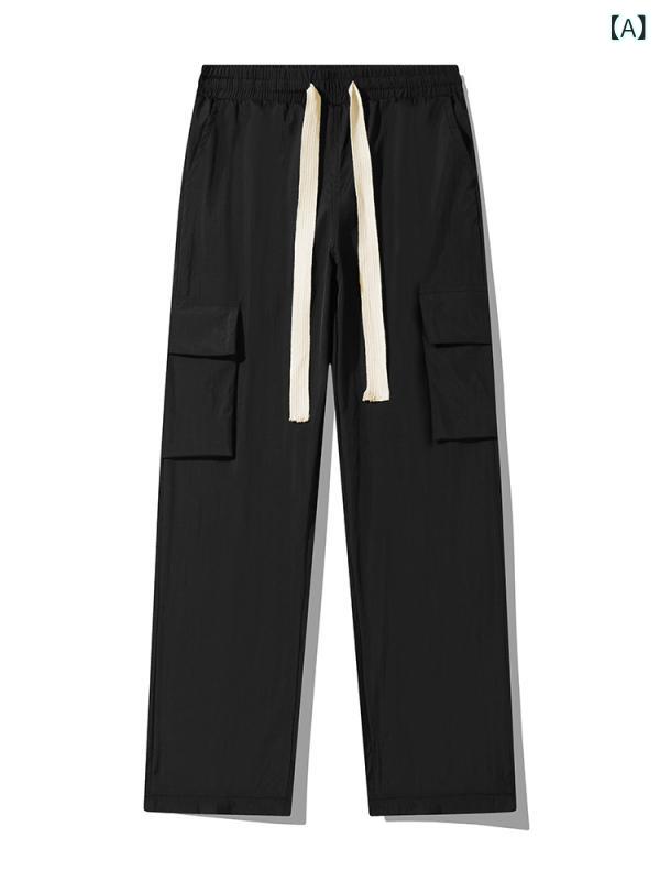 パラシュートパンツ メンズ アメリカンカジュアル ワイド ストレート