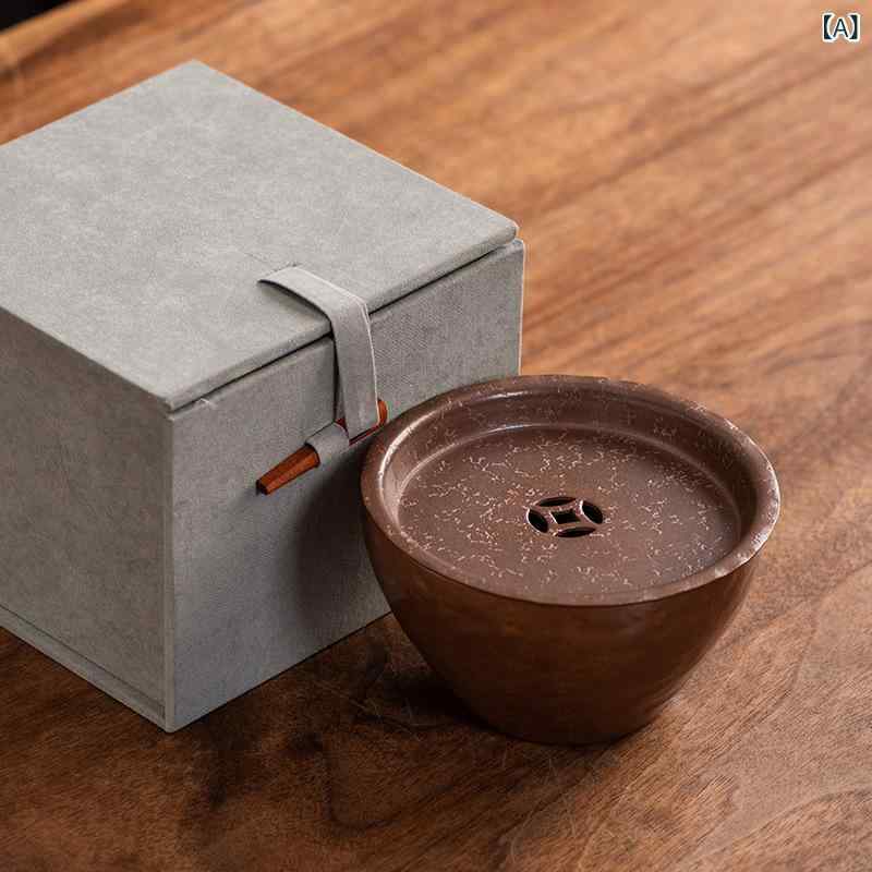 茶道付属物 茶台 建水 紫銅製 純錫製 循環 乾泡蓄水お盆 手作り 言い慣わし芸術 老錫壺 水受け皿 小茶台 茶湯受け 身寄り 中華風 普段使い走り 夕ご飯 今めかしい 御前上等感
