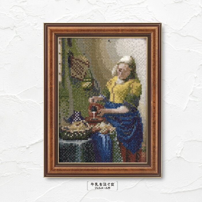 刺繍作品　額付き 楽天市場】刺繍キット クロスステッチ キット No.7136 葛飾北斎 富嶽三