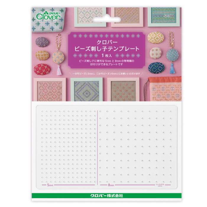 楽天市場】クロバー ビーズ刺し子テンプレート 57-784 ビーズ刺し子