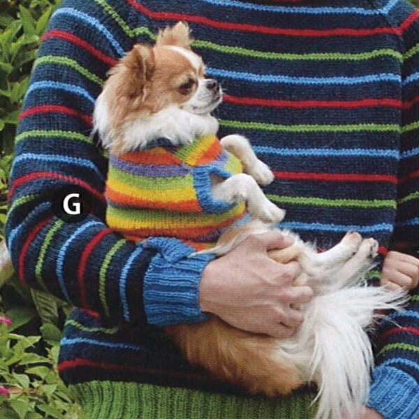 楽天市場 編み図付き キット N 1469g 犬用ボーダープル 小型犬 ペット用 犬服 ハマナカ 編み物 手作りキット Hama 手芸の山久