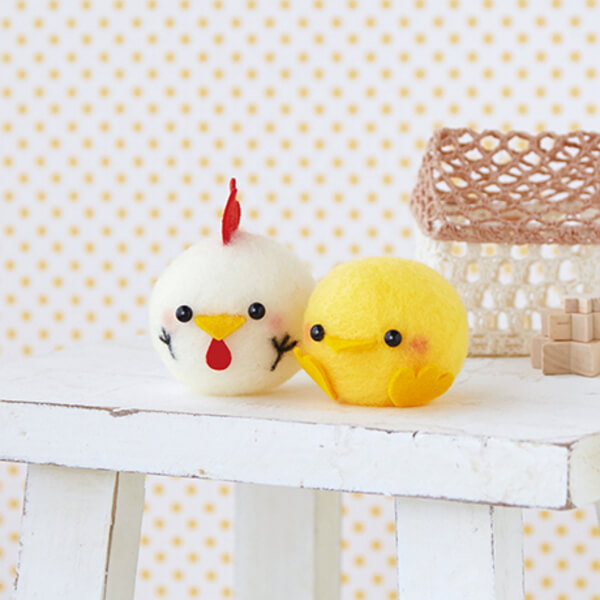 楽天市場】羊毛フェルト ひよことなかよしくまちゃん キット フェルト