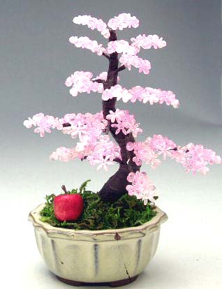楽天市場 盆栽 ミニ 山久オリジナルビーズ盆栽キット 盆栽 桜 盆栽 Bfk Ym9 手芸の山久 手芸の山久