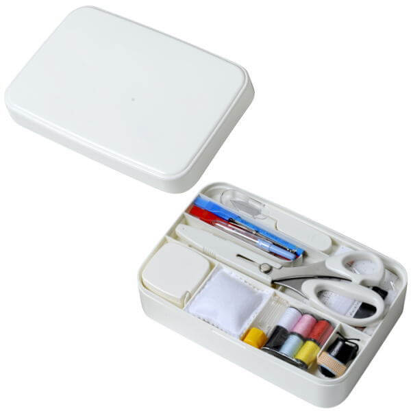 楽天市場】裁縫セット ソーイングセット うす型タイプ グレージュ No