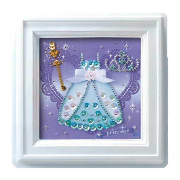 楽天市場 自由研究 ミニプッシュ エメラルドプリンセス G 424 ビーズ手芸 子ども手芸 夏休み工作 手芸キット Nsk 手芸の山久 手芸の山久