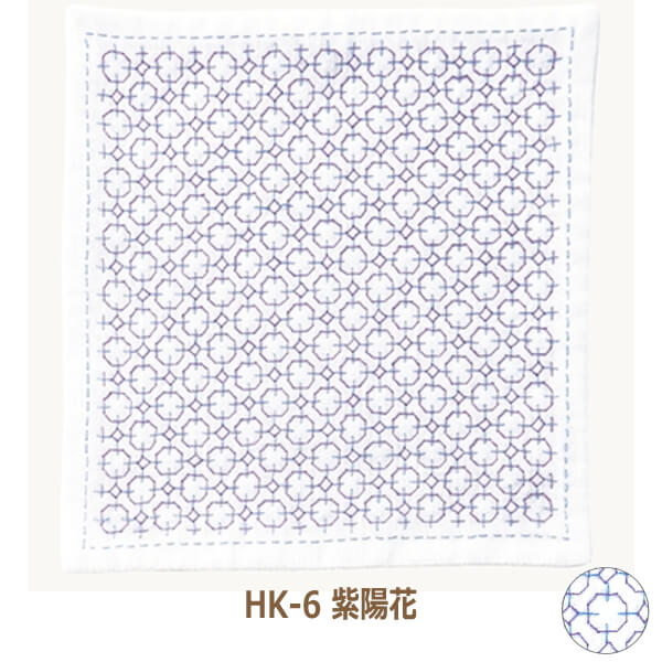 楽天市場 刺し子 キット 紫陽花 Hk 6 刺し子のハンカチ Iine ネコポス可 Olm オリムパス 手芸の山久 手芸の山久