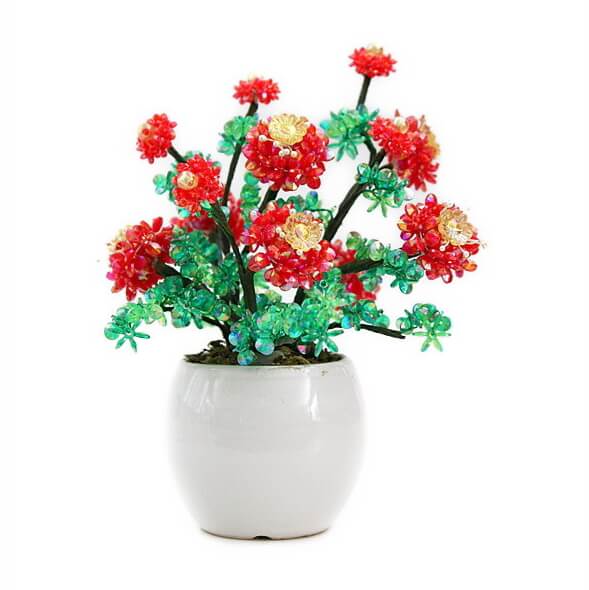 楽天市場】盆栽 ミニ 山久オリジナルビーズフラワーアレンジキット