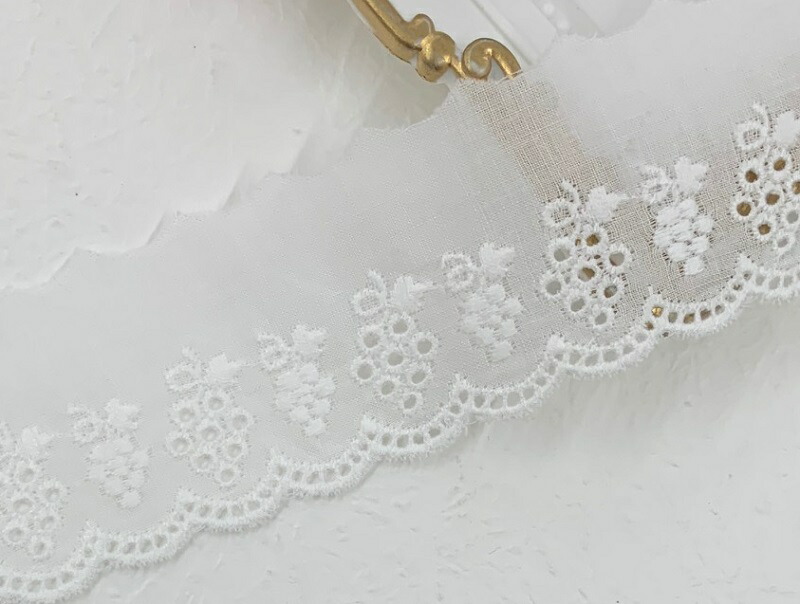 ホワイトアンティークコットンフィレレース ホワイトアンティークコットンフィレレース コットン ]コットン馬布