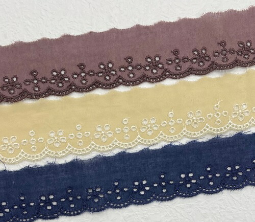 楽天市場】【日本製】綿レース リボン柄 約35mm巾 オフホワイト NO