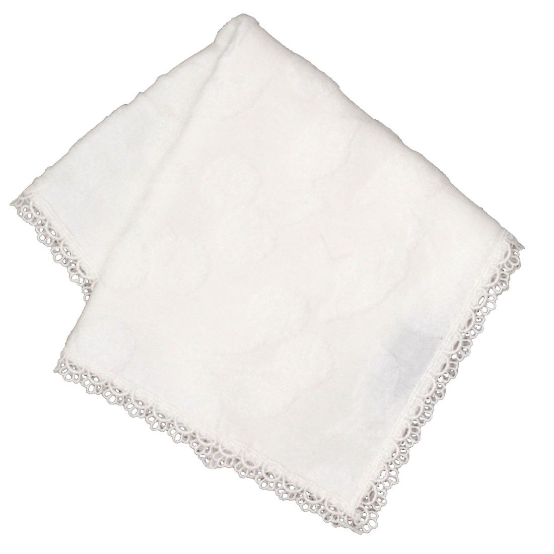 ハンカチ　純白 さくらジャガードハンカチ / ホワイト | H TOKYO ハンカチ | OLD