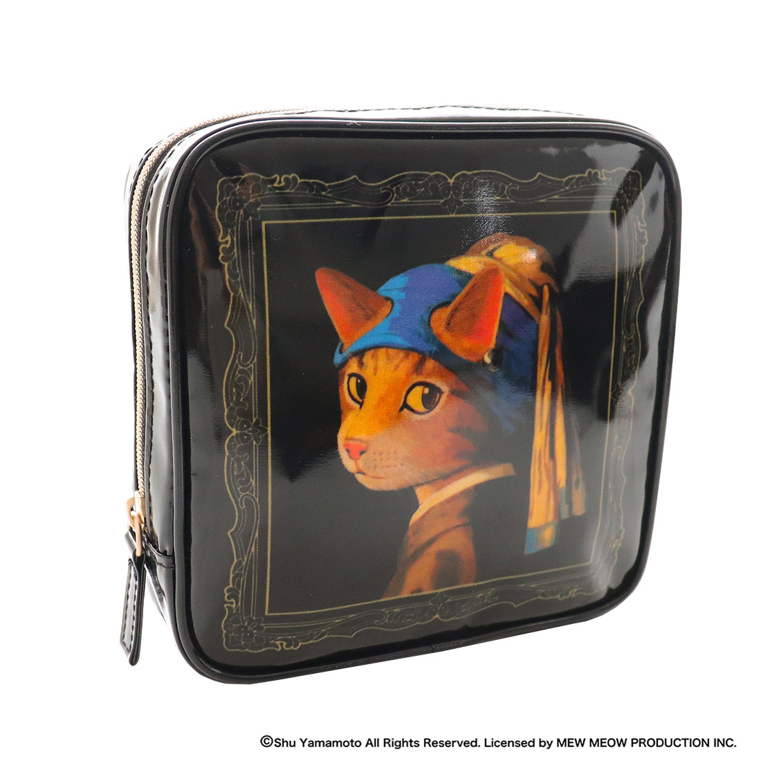 楽天市場】キャットアート ブックカバー 真珠のイヤリングをした少女猫