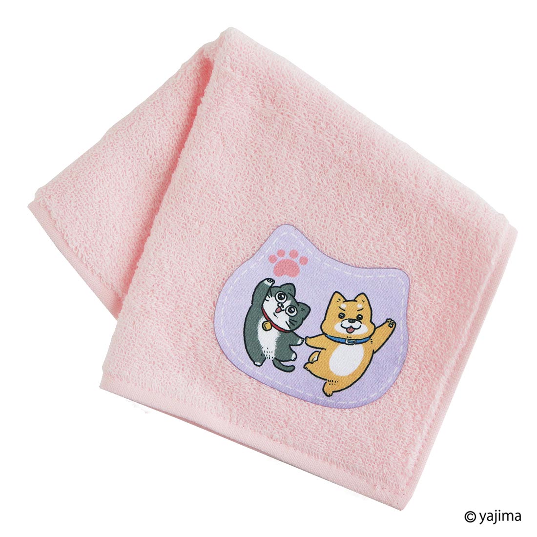 りんりん様パネル　紫陽花と子猫 ハンカチ受付　5/16 楽天市場】ねこに転生したおじさん タオルハンカチ プンちゃん
