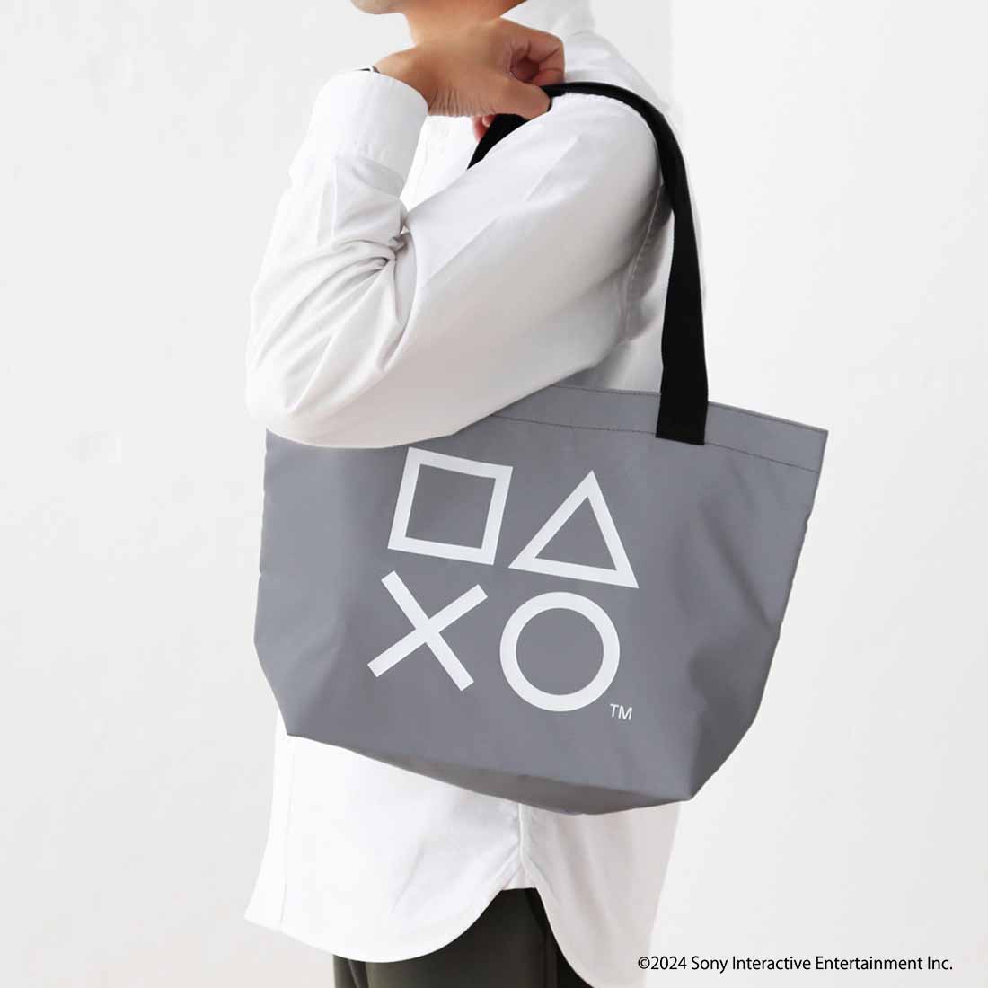 PlayStation トートバッグ(非売品) 楽天市場】PlayStation トートバッグ(ライトグレー)【玄関先迄