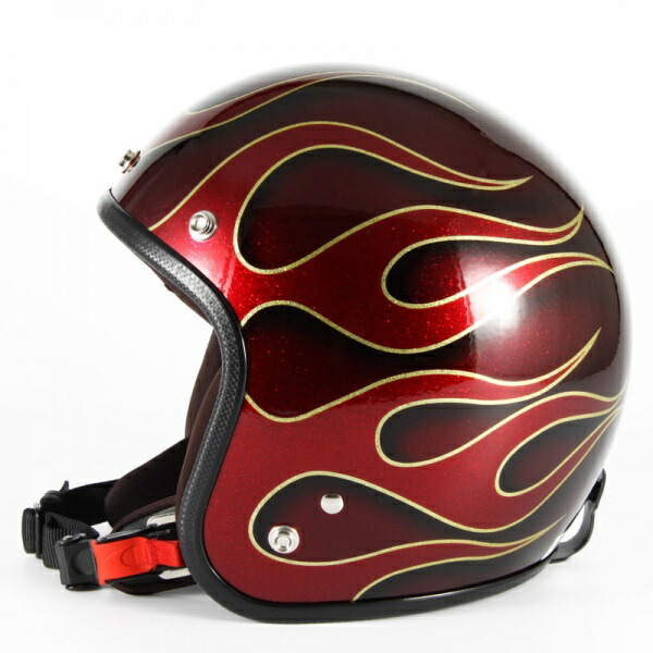 72JAM ジェットヘルメット　IRON FLAME シルバー 72JAM ジェットヘルメット&シールドセット IRON FLAME