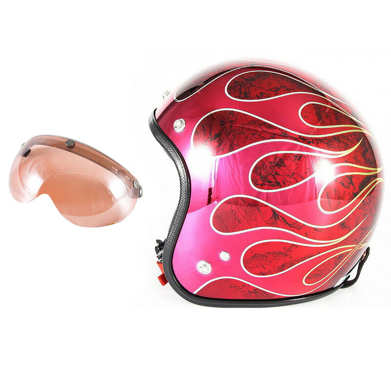 72JAM JCP-45 T2-RD ジェット　ヘルメット　P Sマーク JCP-45 FLAMES T-2(レッド) 72JAM ヘルメット | ジェット