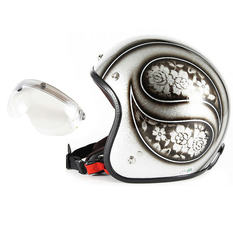 楽天市場】72JAM デザイナーズジェットヘルメット [JCP-52] 開閉