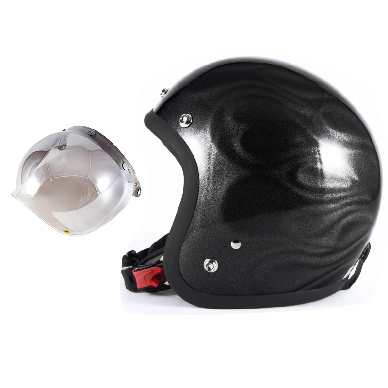 【楽天市場】72JAM デザイナーズジェットヘルメット [WEB-07