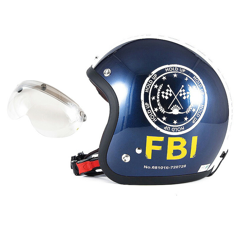 72JAM デザイナーズジェットヘルメット [JJ-02B] 開閉シールド付き [APS-02] ジャムテックジャパン 72JAM JJ-02B F.B.I. ブラック [ブルーブラックベースグロス仕上げ] FREEサイズ(57-60cm未満) メンズ レディース 兼用品 SG規格 全排気量対応