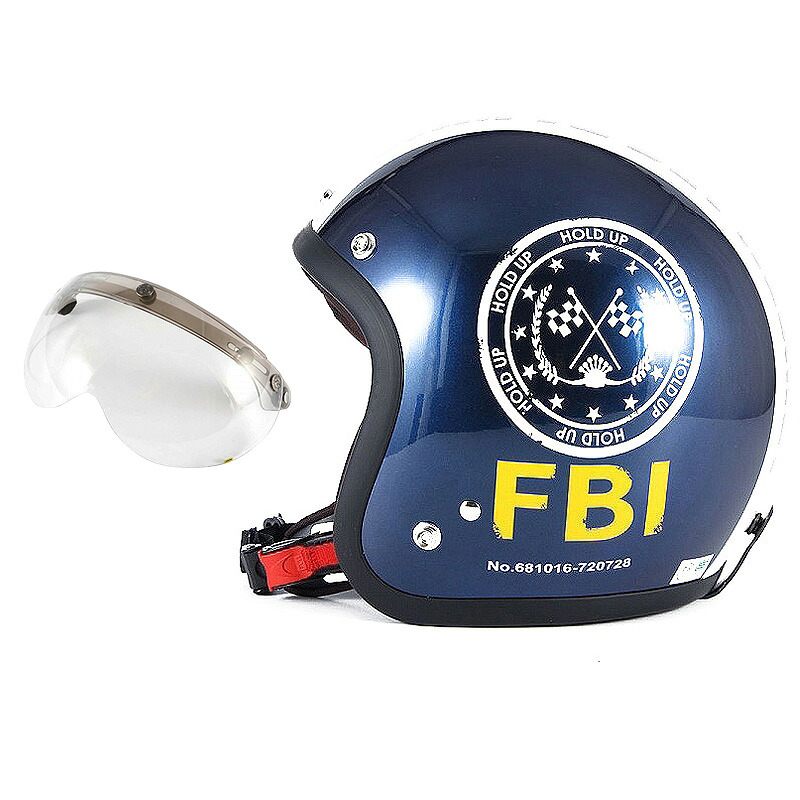 72JAM デザイナーズジェットヘルメット [JJ-02B] 開閉シールド付き [APS-03]ジャムテックジャパン 72JAM JJ-02BF.B.I. ブラック [ブルーブラックベースグロス仕上げ]FREEサイズ(57-60cm未満) メンズ レディース 兼用品 SG規格 全排気量対応｜ハンドルキング バイク ヘルメット