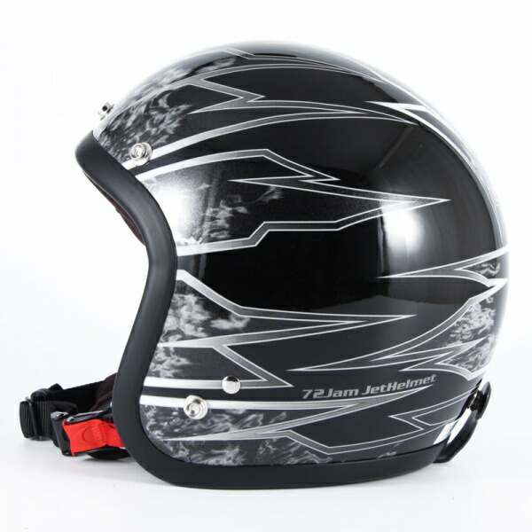 楽天市場】72JAM デザイナーズジェットヘルメット [JG-14]GHOST