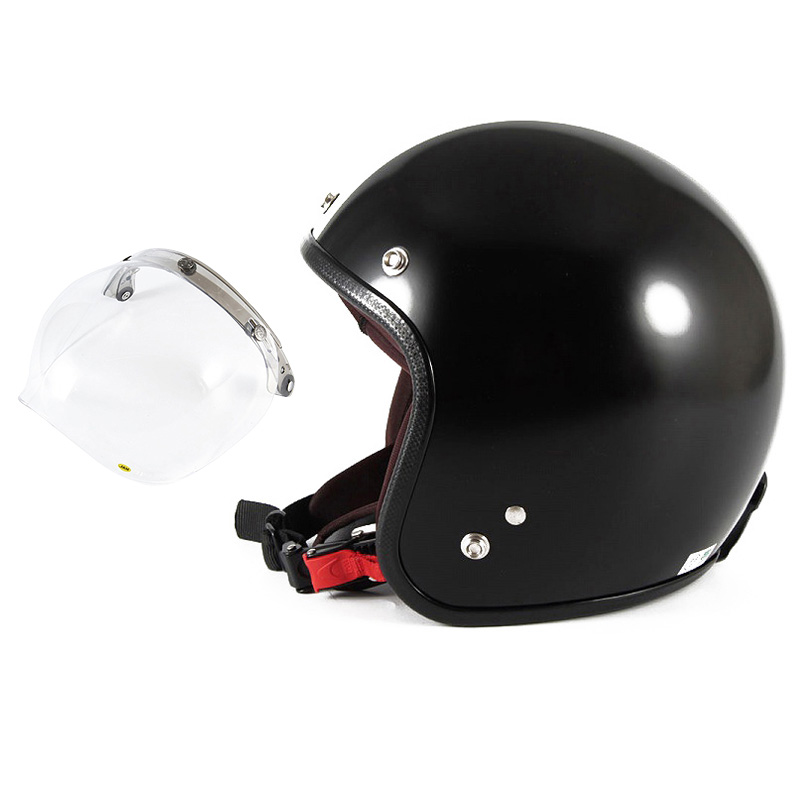 美品　72Jam Jet シルバー ブラック フレイムヘルメット 72JAM 女性用ジェットヘルメット&シールドセット Leafレディース