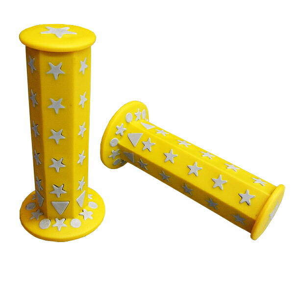 楽天市場】六角グリップ スター(星型) レッド 非貫通 22.2mmハンドル