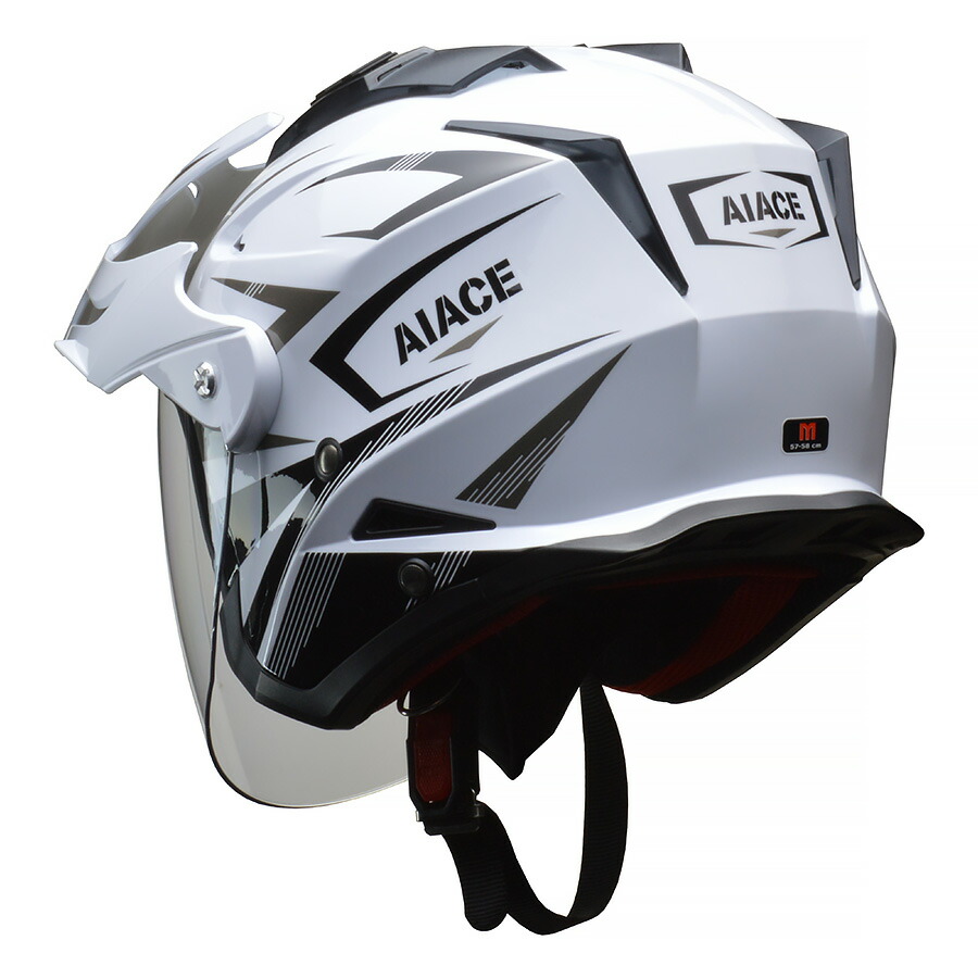 インナーシールド付き アドベンチャーヘルメットリード工業 インナーシールド付き アイアス バイク用 Aiace Aiace バイク用 シールド付き バイザー メンズ 付き 3カラー 3サイズ ジェットヘルメット バイザー付き レディース 男女専用 Sg規格 全排気量対応 ハンドル