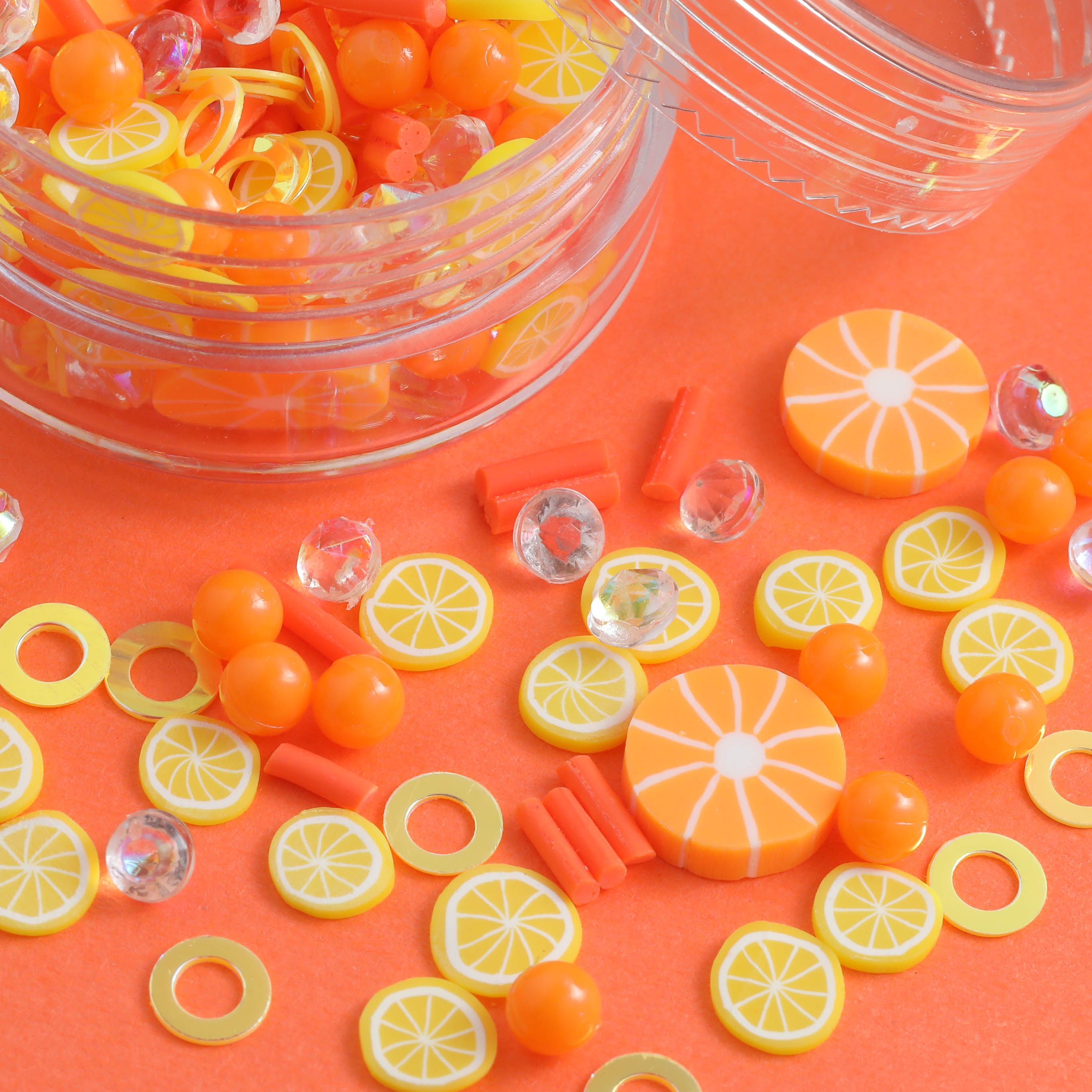 楽天市場】封入材 オレンジ レモン ストーン ミックス サマー レジン