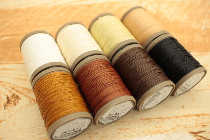 楽天市場】【六花（リゥファ）】ワックスリネン糸 全60色 0.4mm×約80m