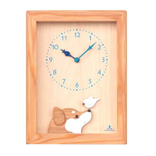 キコリ（KICORI）　柴犬と白文鳥の時計　K480｜ハンズ（ＨＡＮＤＳ）店