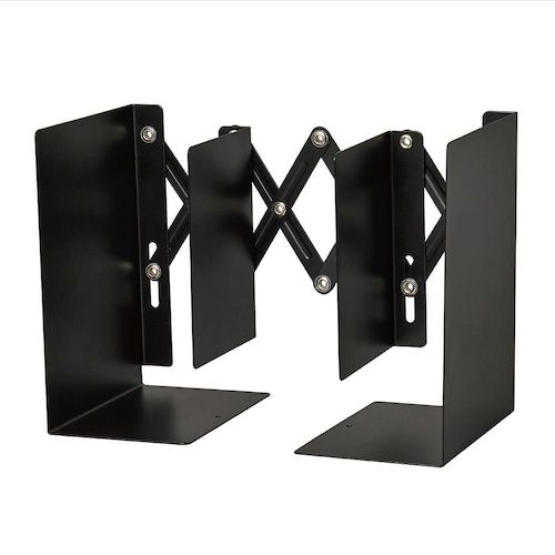 楽天市場】カール せいとん ブックエンド 伸縮型蛇腹編 ブラック